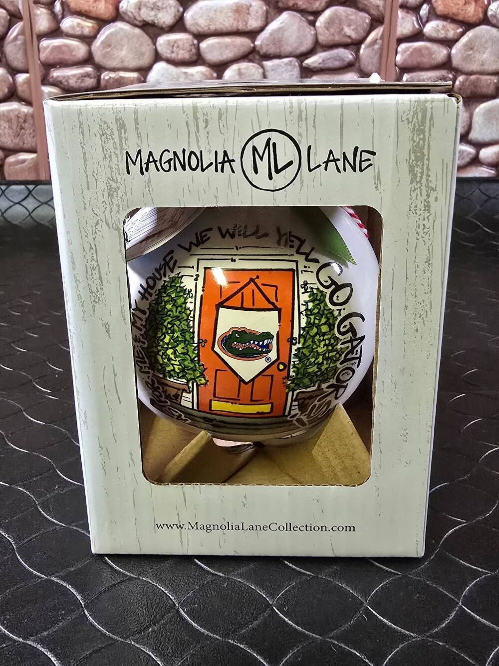 Magnolia Lane Ceramic College Teams Christmas Ornament Ball 3"-Florida